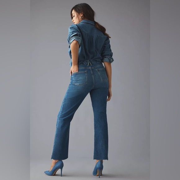 🆕 Good American Good Boy High-Rise Cropped Straight Jeans SZ 2/26 - Picture 8 of 8